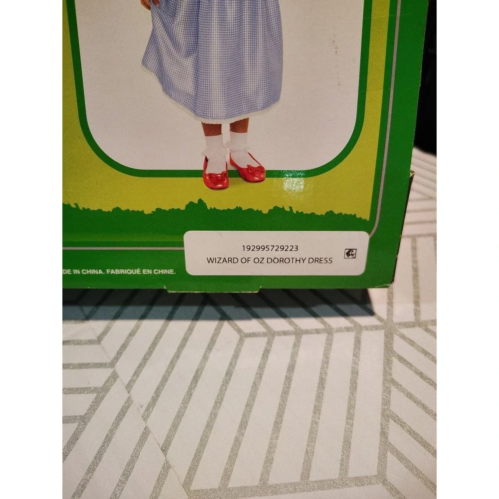Wizard Of Oz Dorothy Costume Dress Up Set Jakks Pacific Size 4-6x +Accessory New